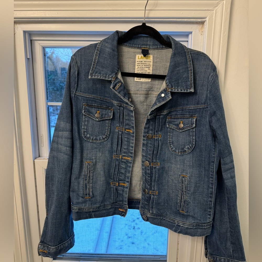 JCrew Jean Jacket Size L